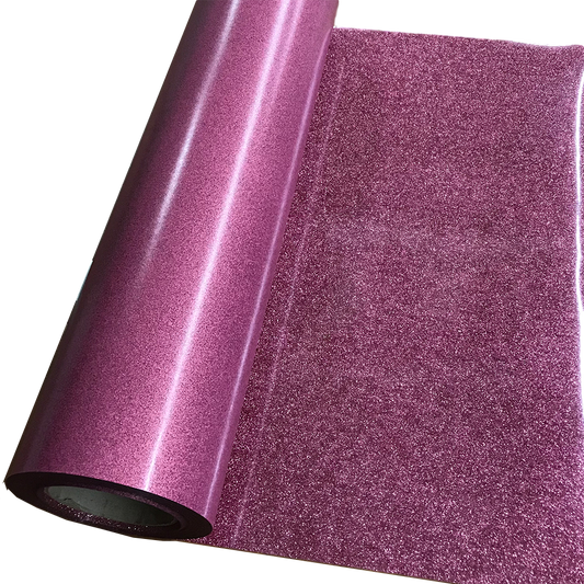 Glitter, Pink Heat Transfer Vinyl 19" HTV