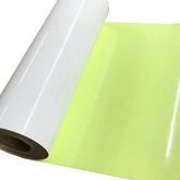 Glitter, Rainbow Neon Yellow Heat Transfer Vinyl 19" HTV