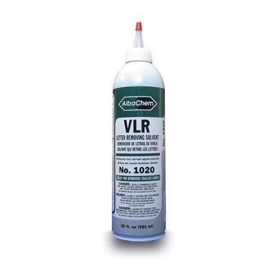 AlbaChem VLR 1020 Transfer Vinyl Remover Removing Solvent 20oz