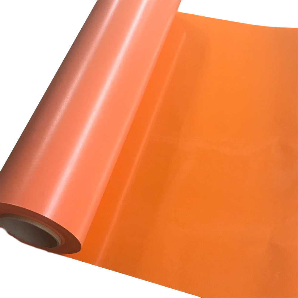 Flock, StripFlock Heat Transfer Vinyl Orange 19" HTV