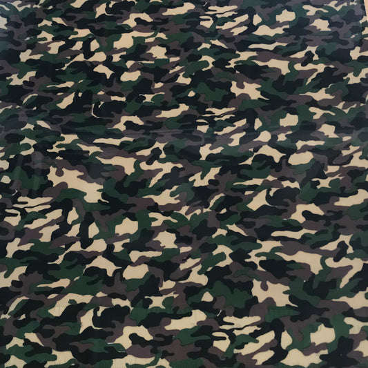 Foil, Camo Camouflage  Green Heat Transfer Vinyl 19" HTV