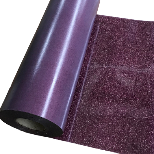 Glitter, Burgundy Heat Transfer Vinyl 19" HTV