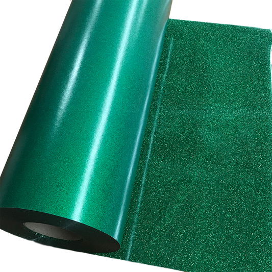 Glitter, Green Heat Transfer Vinyl 19" HTV