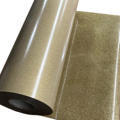 Glitter, Light Gold Heat Transfer Vinyl 19" HTV