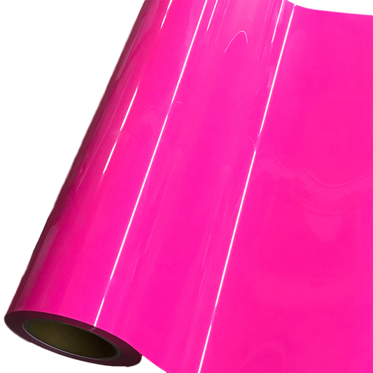 Heat Transfer Vinyl 19" Width NEON FLUORESCENT PINK HTV