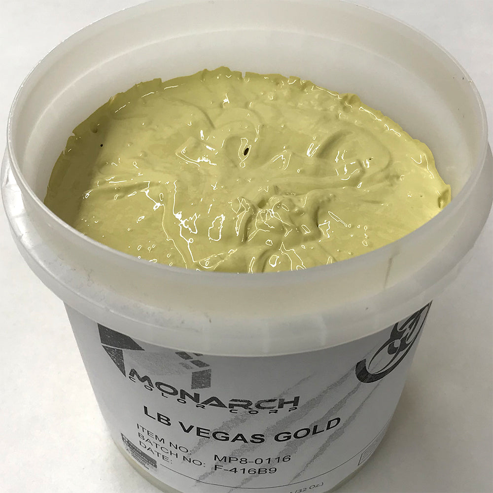 Monarch Plastisol Screen Printing Inks Low Temp Poly / Poly Blend Vegas Gold
