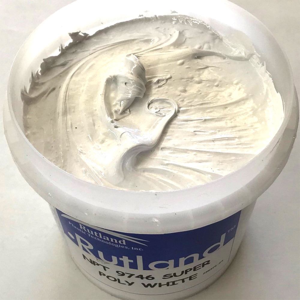 RUTLAND EL9746 NPT SUPER POLY WHITE PLASTISOL OIL BASE INK FOR SCREEN PRINTING