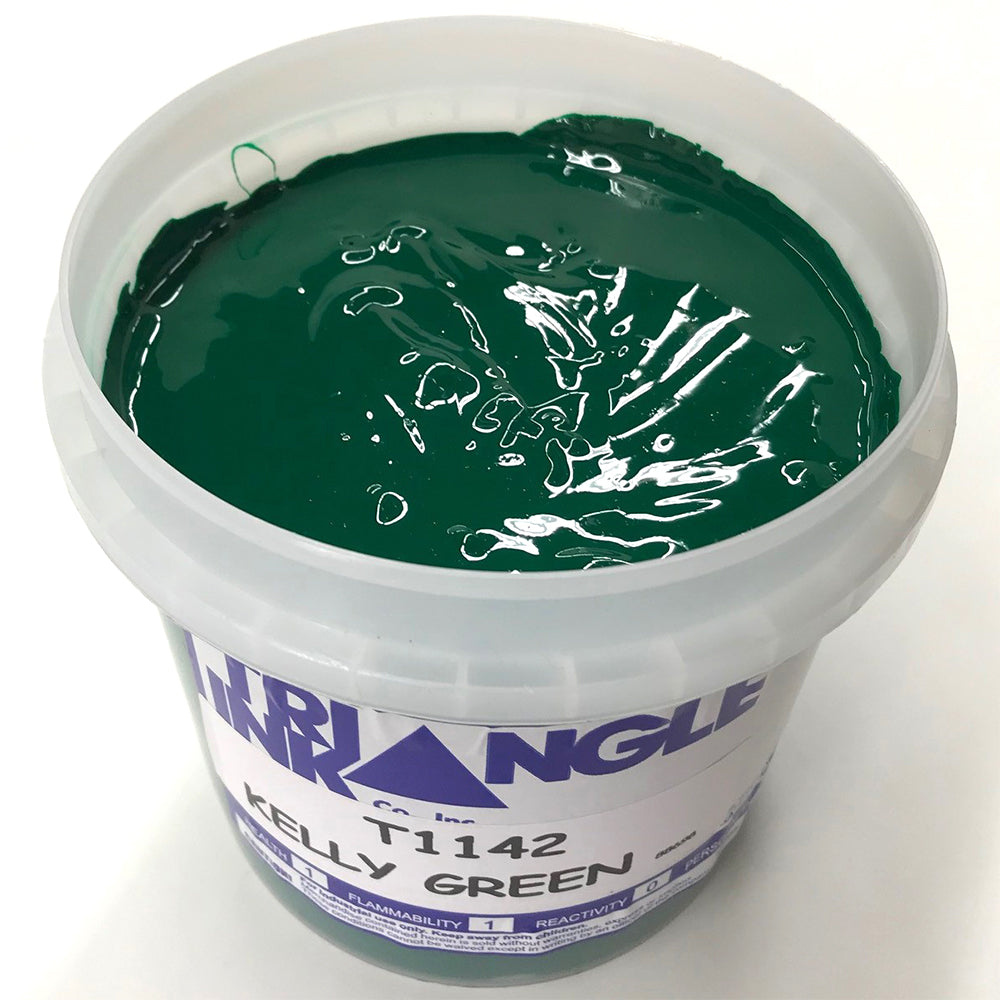 TRIANGLE 1142 KELLY GREEN PLASTISOL OIL BASE INK FOR SILK SCREEN PRINTING